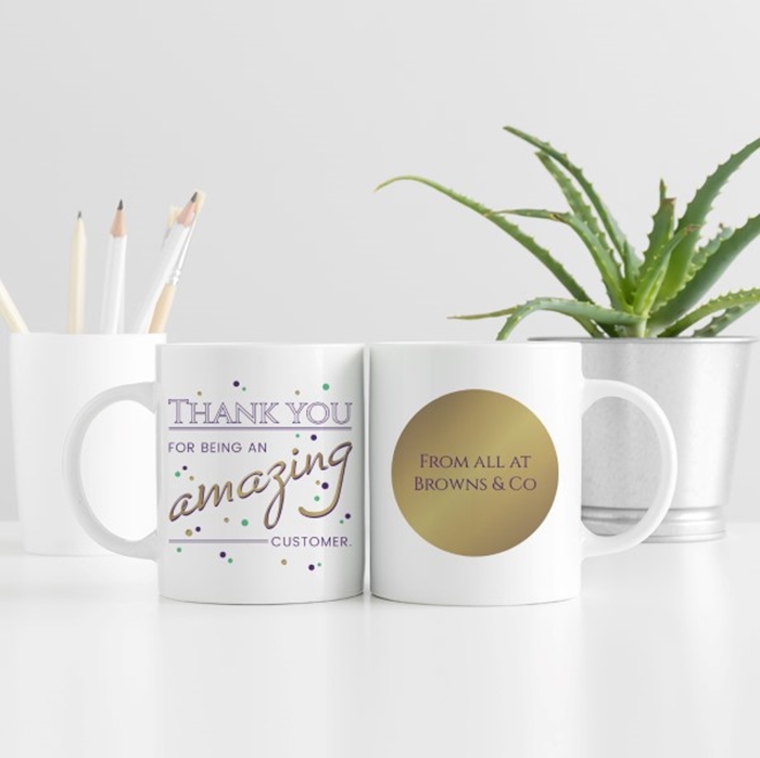 Show details for Corporate Thank You Personalised Mug