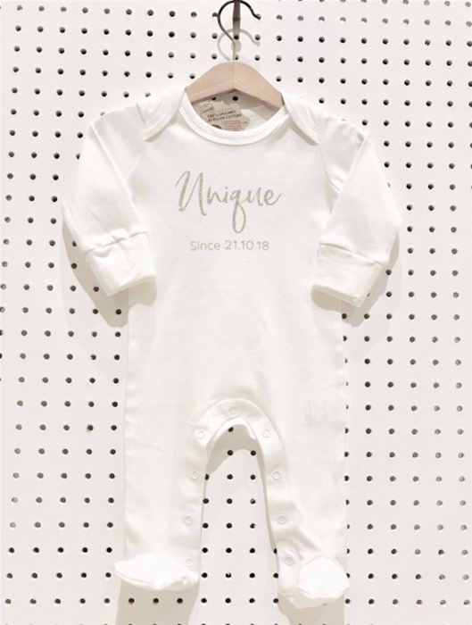 Picture of Unique sparkly personalised sleepsuit