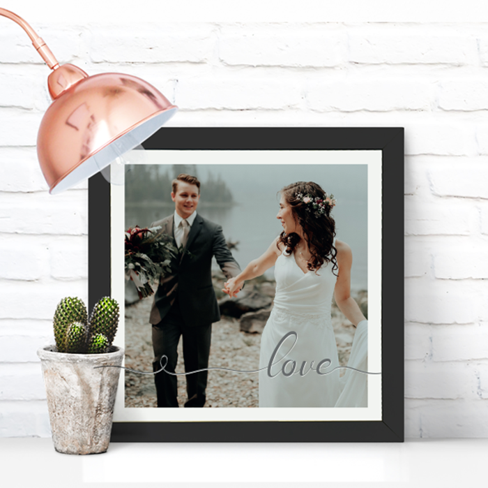 Picture of Square Love Script personalised poster