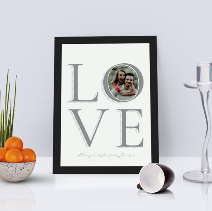Picture of A4 Love personalised poster