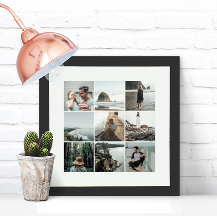 Show details for Square Instagram-style photo personalised poster