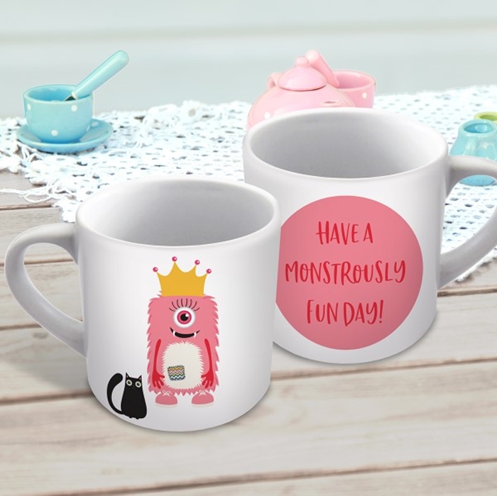 Show details for Erin's Monster Mash winning design child's personalised mug