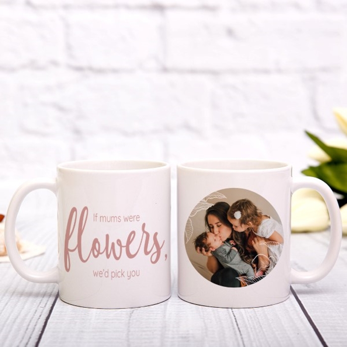 Picture of If you were a flower photo personalised mug