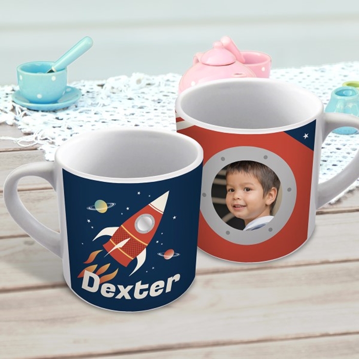 Picture of Rocket child's photo personalised mug