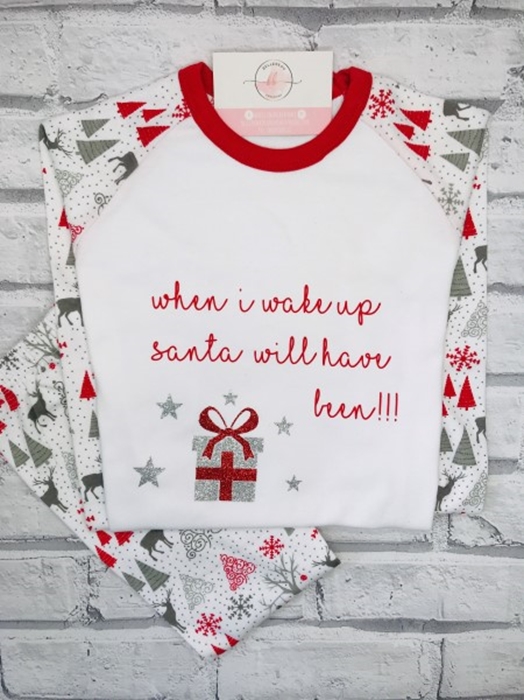 Picture of Santa's coming Children's personalised PJs