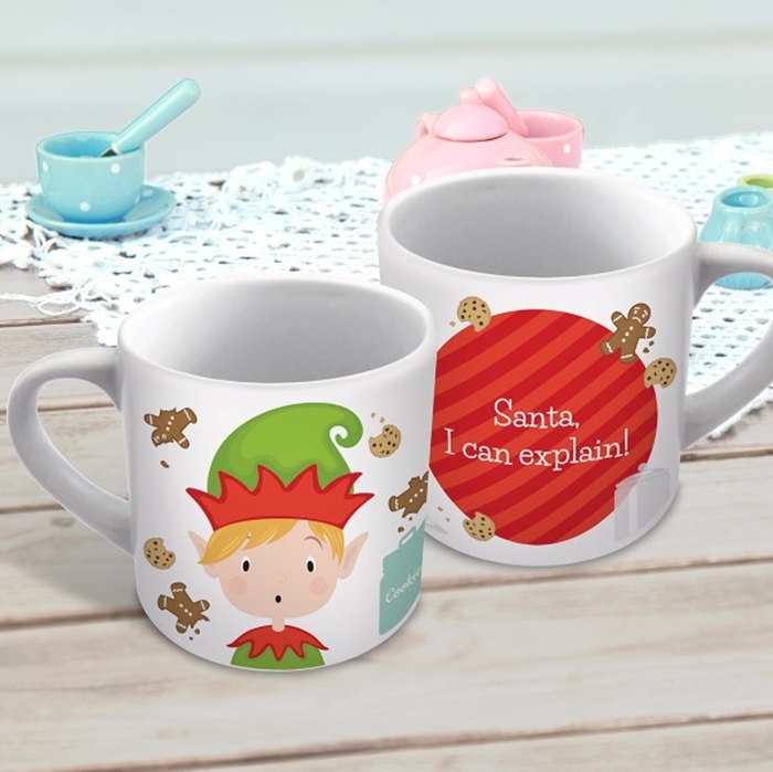 Picture of Elf Christmas child's personalised mug