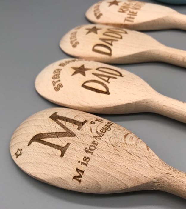 Picture of Letter Personalised wooden spoons