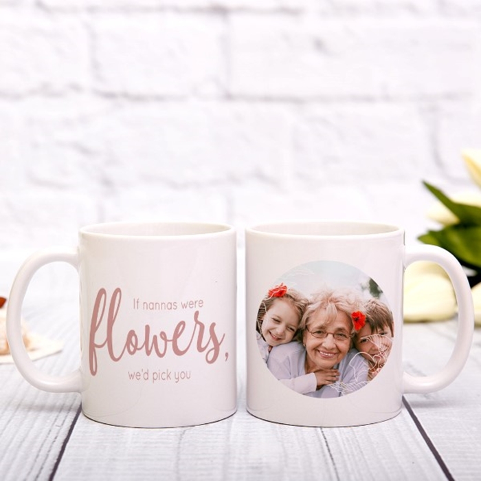 Show details for If you were a flower photo personalised mug