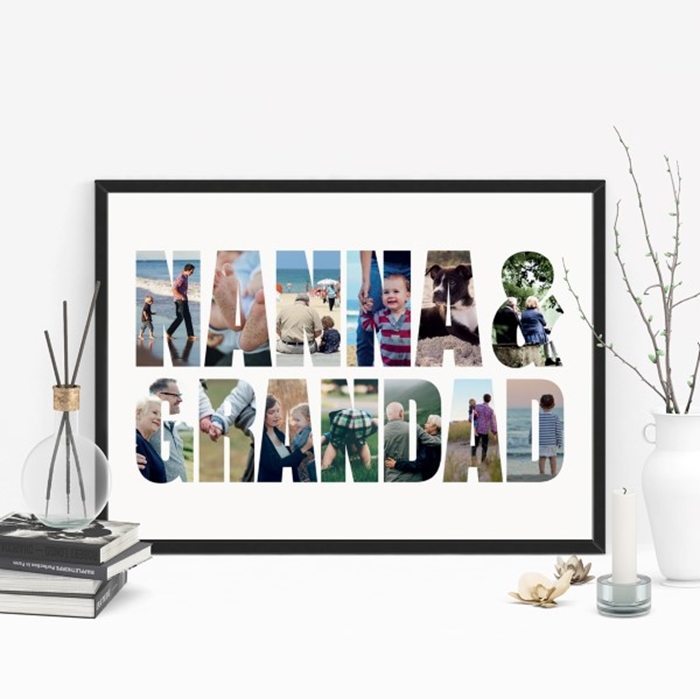 Picture of A3 Nanna & Grandad Photo personalised poster